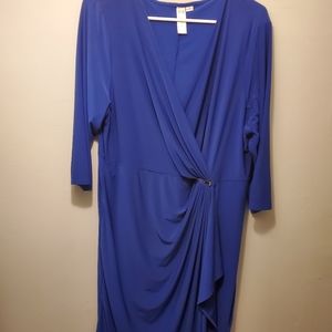 Emma & Michelle Royal Blue Womans Dress 2X